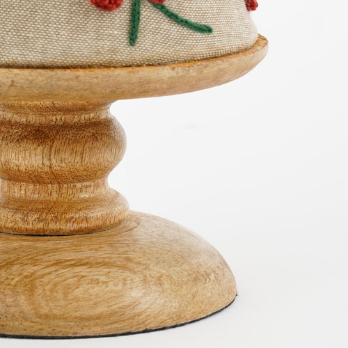 Mica Decorations Decoratie Kerstboom - H55 x Ø12 cm - Katoen, IJzer, Mangohout - FSC 100% - Rood - vtwonen shop