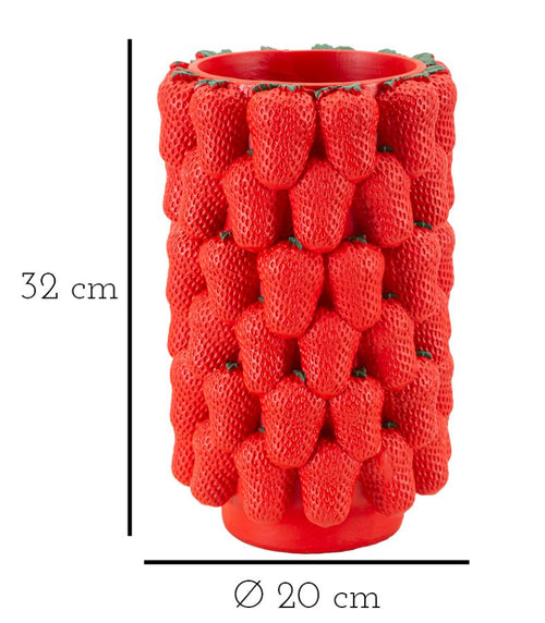 Mauro Ferretti vaas - 20x32 cm - rood