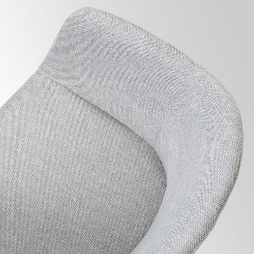 Nolon Nora-Otis Eetkamerstoelen Set van 2 - Lichtgrijs - Witte Poten - vtwonen shop