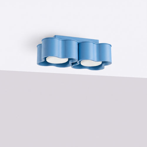 Sollux Lighting Plafondlamp OVIO 2 azuurblauw Gx53 - 24,5x12x8cm