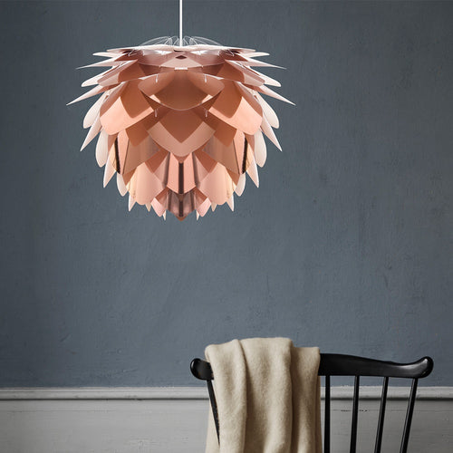 Umage Silvia Medium hanglamp copper - met koordset zwart - Ø 50 cm - vtwonen shop