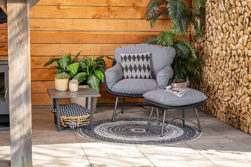 Ivy bijzettafel - 62,5x62,5xH47 cm - carbon black - vtwonen shop