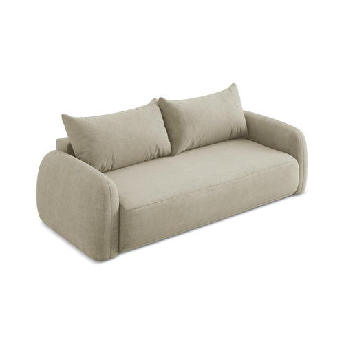 LaMiaSofa 3-zits slaapbank Amalfi - chenille stof - beige - 250x112x90