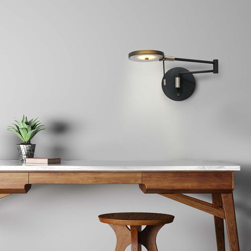 Steinhauer wandlamp - 1 lichts - 62x 17 cm - zwart