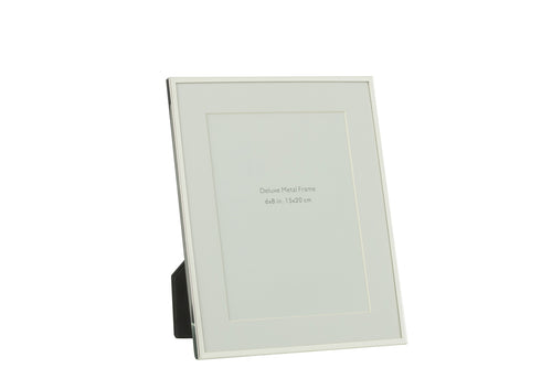 J-Line fotolijst Passe Partout Fijne Boord - metaal - zilver - large - 2 stuks - vtwonen shop