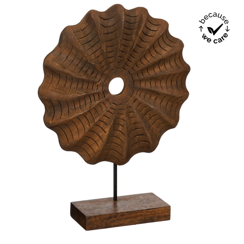 Mica Decorations Pavel Decoratie Object - Vrijstaand Decoratie Object met Rond Ontwerp - FSC 100% Gecertificeerd - Decoratief Patroon met Open Midden