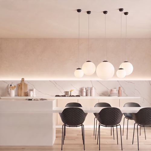 Sollux Lighting Hanglamp UGO 40 zwart - 40x40x130cm