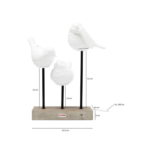 Kare Design Tafellamp - vogels - vtwonen shop