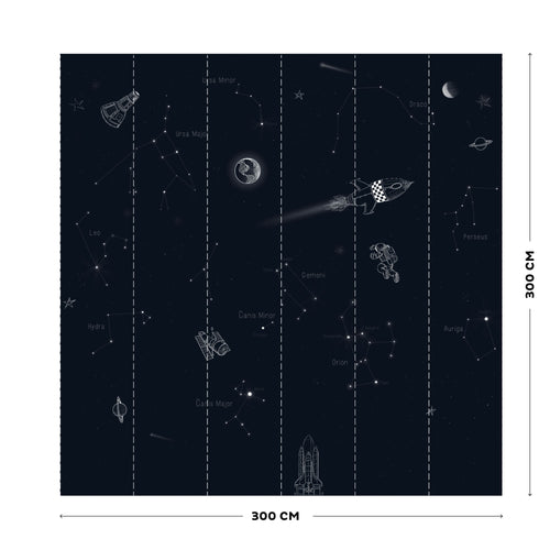 vtwonen Fotobehang - Space - 300x300cm - vtwonen shop