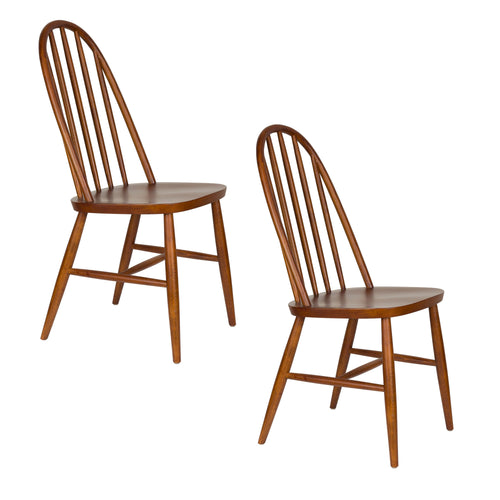 Housecraft Living Guez Eetkamerstoelen Hout Bruin donker - Set van 2 - vtwonen shop