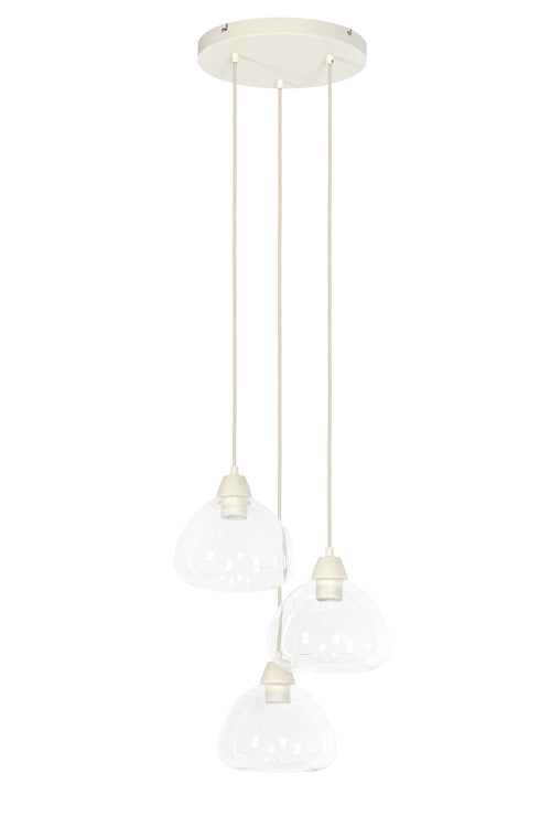 Light & Living hanglamp BISHO - Ø30x14cm - wit - vtwonen shop