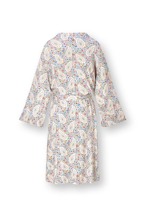 Pip Studio - Naomi Kimono Dames - Kairi Bloom - Blauw - XS