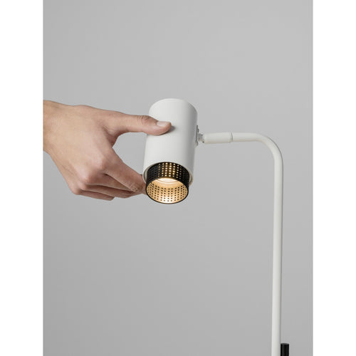 Nova Luce NESSI Bureaulamp Zandwit, Zwarte LED GU10 1x10W