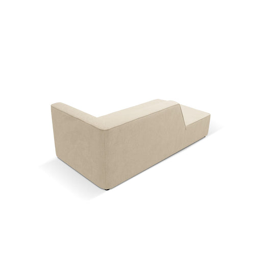 Cosmopolitan Design - Linker meridiaan Siena ribfluwelen lichtbeige - 181x93x69cm