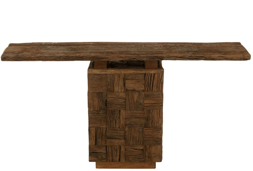 J-Line console Woody - hout - naturel