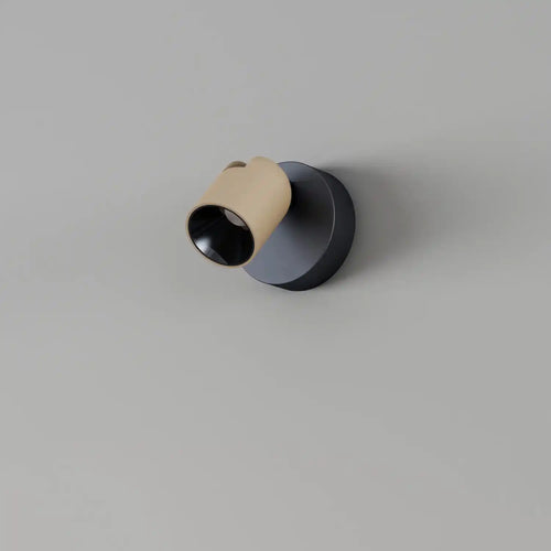 Artdelight spot Houston - 1 lichts - 9  x 12.5   cm - zwart champagne - vtwonen shop