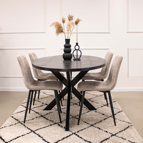 Kick eetkamerstoel Sem - Donkergrijs - vtwonen shop