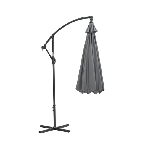 Garden Impressions zweefparasol Athene licht grijs - Ø300 cm - vtwonen shop