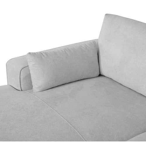 Furnhouse chaise longue bank links California - Lichtgrijs - Stof - 105x305x85