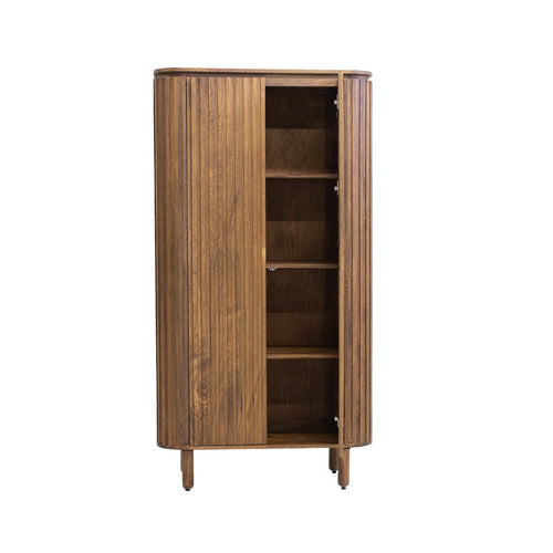 Giga Meubel Wandkast Myra - Mangohout - 95x40x180cm - vtwonen shop