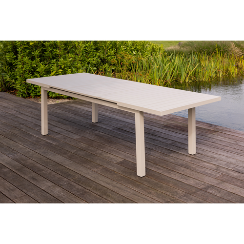 Exotan uitschuifbare tuintafel Mobile - Aluminium - Zand - 79x240x100 - vtwonen shop