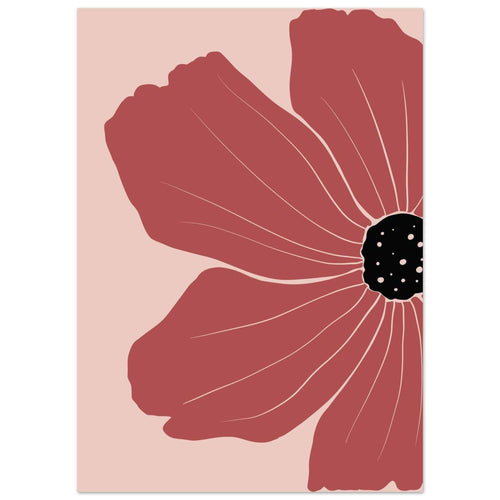 Artfulprints  Boho – Red poppy   poster 50x70 cm - vtwonen shop