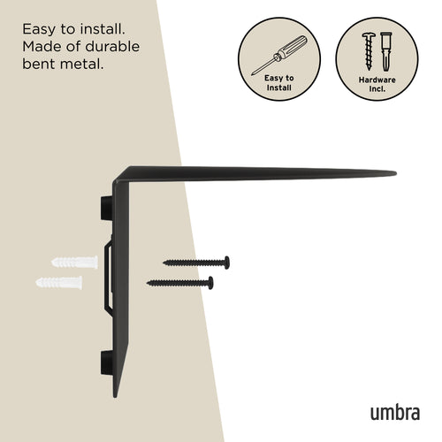 Umbra Solis zwevende wandplanken van metaal - vtwonen shop