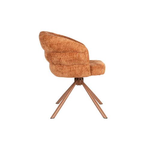 Housecraft Living Marjolein Eetkamerstoelen Armleuning Oranje - Set van 2