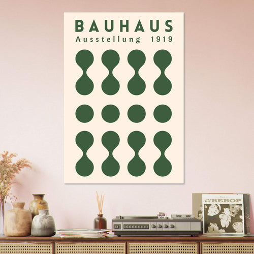 Artfulprints  Bauhaus - Ausstellung green   poster 50x70 cm - vtwonen shop