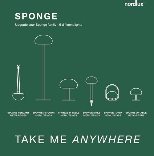 Nordlux Sponge Tafellamp buiten - Ø22,5cm - LED Stepdim - 2700K - IP65 - Wit