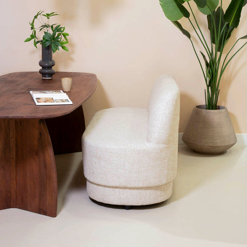 DÉJA Living Eetkamerbank Moose - Beige Stof - 160x72x85cm