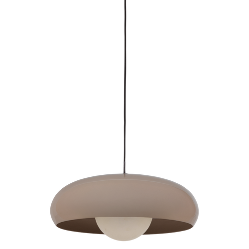 WOOOD hanglamp rond Tivo - Metaal - Hoogglans Zand - 12x40x40