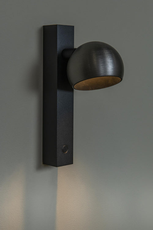Lucide wandlamp ESFERA - Geïntegreerde LED - Grijs ijzer