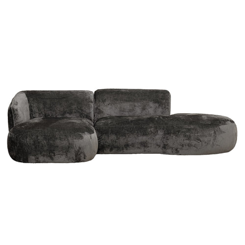 Giga Meubel Chaise Longue Bank Marseille - 2,5-Zits - Mokka
