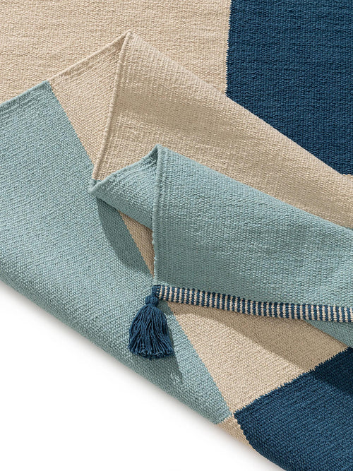 benuta kindervloerkleed Anton - veelkleurig/blauw - 90x130 cm