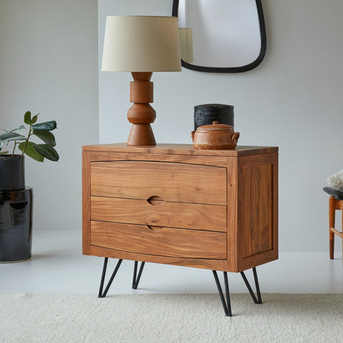 Tikamoon Massief acacia ladekast - Bruin