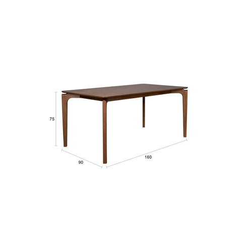 Dutchbone Savone Eettafel 160 x 90 cm Hout Bruin
