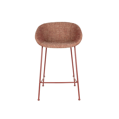 Zuiver Feston Barkrukken 65 cm Terra/ Rood - Set van 2