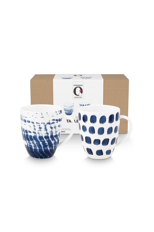 vtwonen - Mok met oor - Kopjes - Serviesset van 4 - 275ml - vtwonen shop