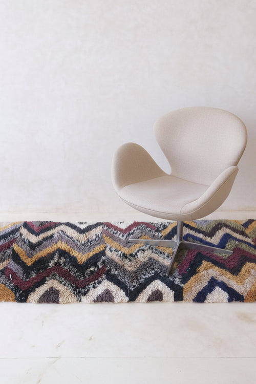 AFK Living vloerkleed Berber - handgemaakt - Wol - 81 x 312 cm