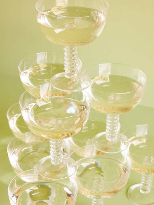 Hübsch champagneglas Clink - kristal - ø11xh13cm