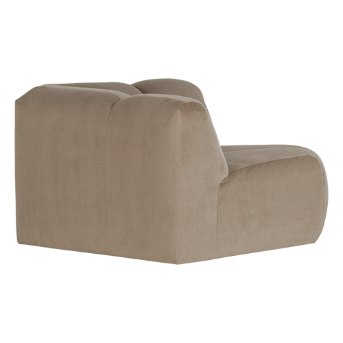 WOOOD hoekelement recht Mojo - Velvet - Khaki - 74x105x105