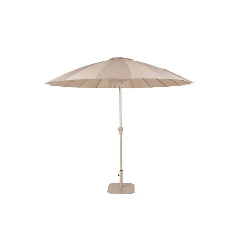 Zuiver Sunshine Parasol Set inclusief Parasolhoes en Parasolvoet Brown Rice Beige - vtwonen shop
