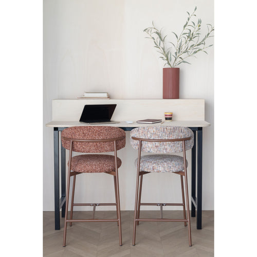 Housecraft Living Claes Barkrukken rugleuning 65 cm Gemêleerd Multi - Set van 2