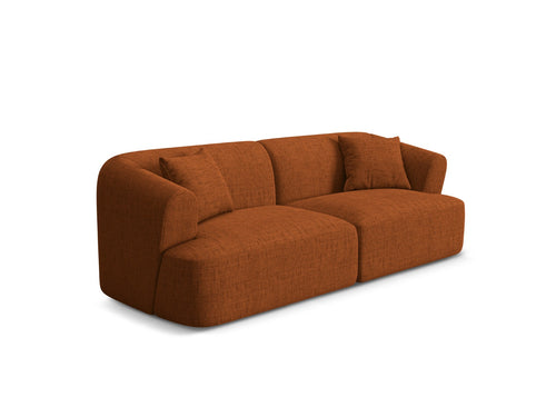 Cosmopolitan Design Modulaire bank Campi 3-zits, structurele stof baksteen - 90x220x70cm