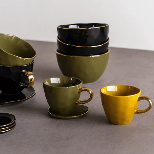 Urban Nature Culture Good Morning kopje Coffee - Fir Green - 8,5x7cm