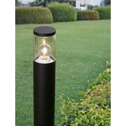 Merano Asbestos 50cm Buitenpaal Zwart Aluminium LED E27 IP54