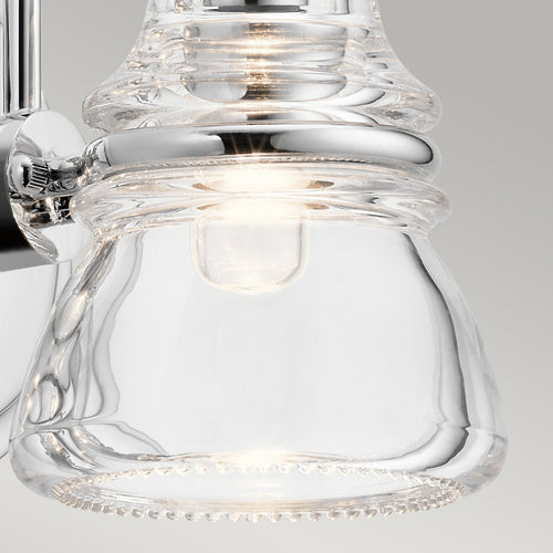 Elstead Kichler Talland Badkamer Wandlamp Gepolijst Chroom, IP44