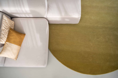 Vloerkleed MOMO Rugs Designer Elvire Gradient Dot Forrest Green 200 rond - vtwonen shop