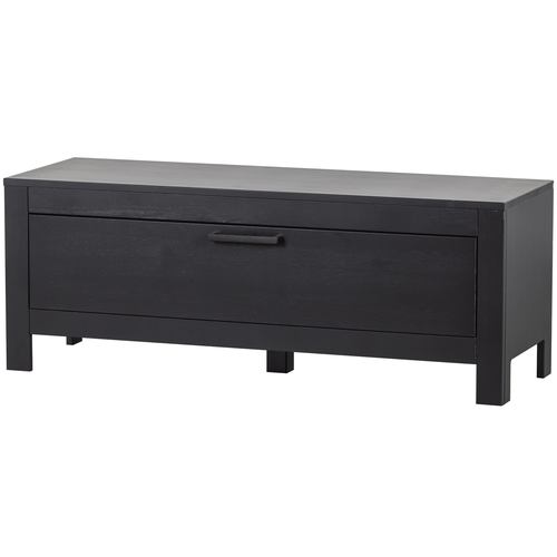 WOOOD tv-meubel Bonk - Grenen - Zwart - 45x120x40